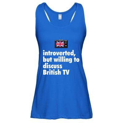 Introverted But Willing To Discuss British TV Ladies Essential Flowy Tank