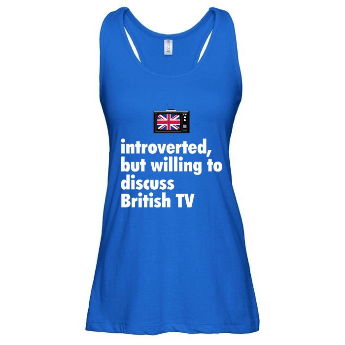 Introverted But Willing To Discuss British TV Ladies Essential Flowy Tank