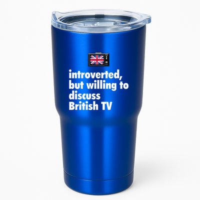 Introverted But Willing To Discuss British TV Tumbler