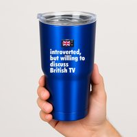 Introverted But Willing To Discuss British TV Tumbler