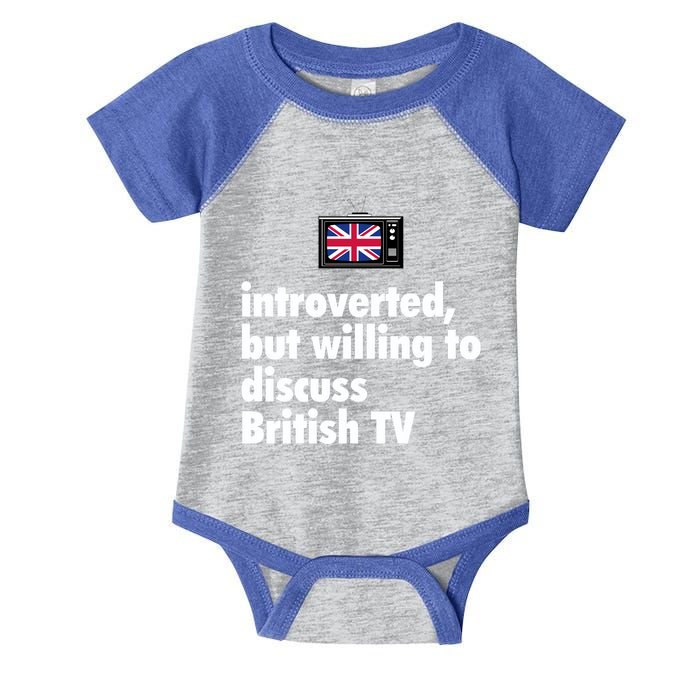 Introverted But Willing To Discuss British TV Infant Baby Jersey Bodysuit