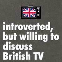 Introverted But Willing To Discuss British TV Cotton Canvas Backpack
