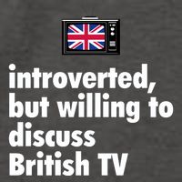 Introverted But Willing To Discuss British TV Vector Backpack