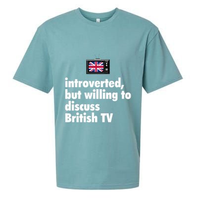Introverted But Willing To Discuss British TV Sueded Cloud Jersey T-Shirt
