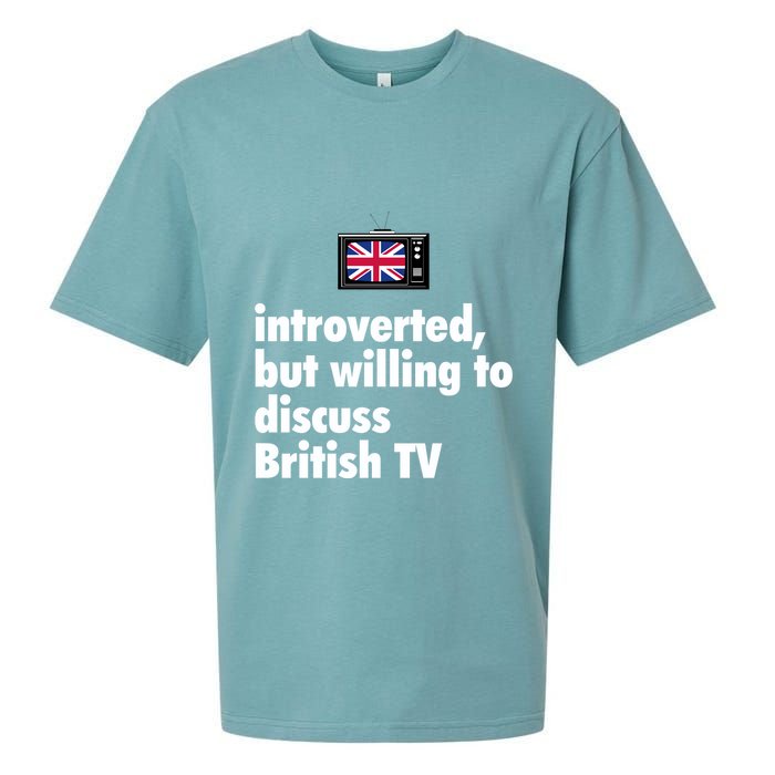 Introverted But Willing To Discuss British TV Sueded Cloud Jersey T-Shirt