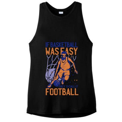 If Baseball Was Easy They'd Call It Football Funny Ladies PosiCharge Tri-Blend Wicking Tank