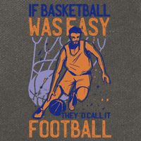 If Baseball Was Easy They'd Call It Football Funny Cotton Canvas Backpack