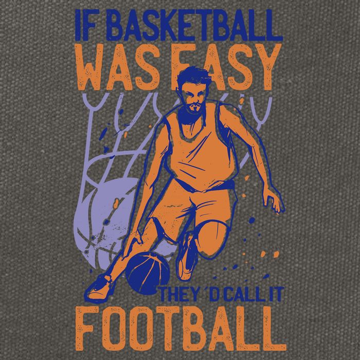 If Baseball Was Easy They'd Call It Football Funny Cotton Canvas Backpack