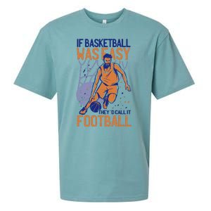 If Baseball Was Easy They'd Call It Football Funny Sueded Cloud Jersey T-Shirt