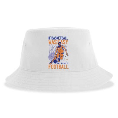 If Baseball Was Easy They'd Call It Football Funny Sustainable Bucket Hat