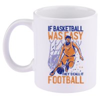 If Baseball Was Easy They'd Call It Football Funny 11oz C Handle Ceramic Mug
