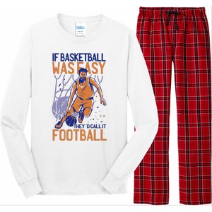 If Baseball Was Easy They'd Call It Football Funny Long Sleeve Pajama Set