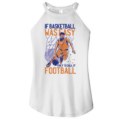 If Baseball Was Easy They'd Call It Football Funny Women's Perfect Tri Rocker Tank