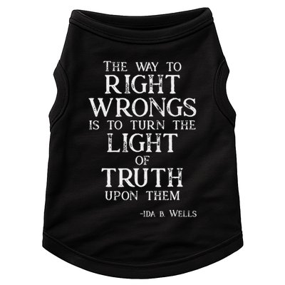 Ida B Wells Light Of Truth Doggie Tank