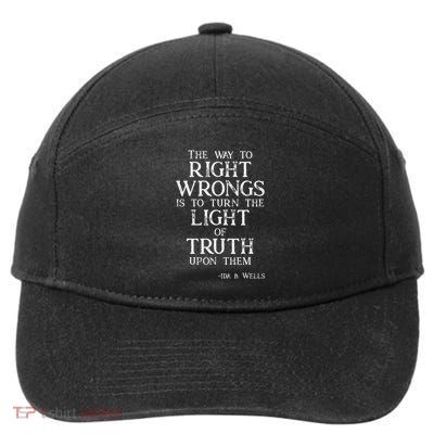 Ida B Wells Light Of Truth 7-Panel Snapback Hat