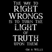 Ida B Wells Light Of Truth Drawstring Bag