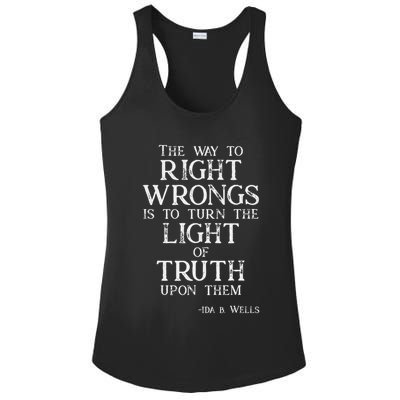 Ida B Wells Light Of Truth Ladies PosiCharge Competitor Racerback Tank