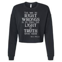 Ida B Wells Light Of Truth Cropped Pullover Crew