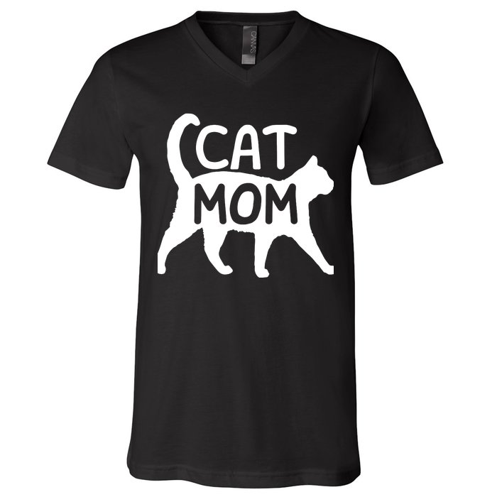 Introverted But Willing To Discuss Cats, Cat Mom Lover Owner Premium V-Neck T-Shirt