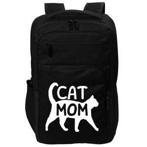 Introverted But Willing To Discuss Cats, Cat Mom Lover Owner Premium Impact Tech Backpack