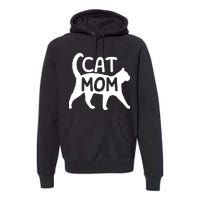 Introverted But Willing To Discuss Cats, Cat Mom Lover Owner Premium Premium Hoodie