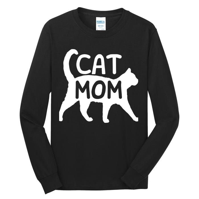 Introverted But Willing To Discuss Cats, Cat Mom Lover Owner Premium Tall Long Sleeve T-Shirt