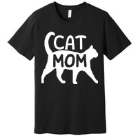 Introverted But Willing To Discuss Cats, Cat Mom Lover Owner Premium Premium T-Shirt