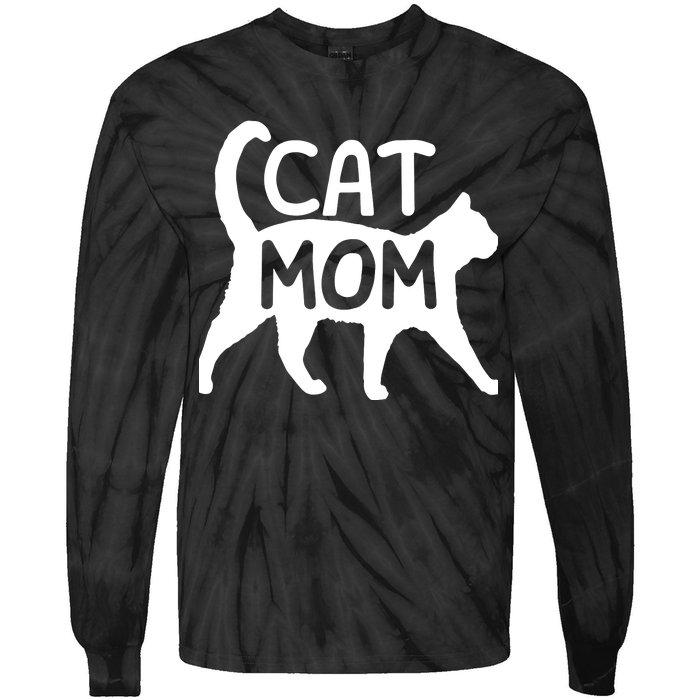 Introverted But Willing To Discuss Cats, Cat Mom Lover Owner Premium Tie-Dye Long Sleeve Shirt