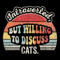 Introverted But Willing To Discuss Cats 16 in Basic Backpack