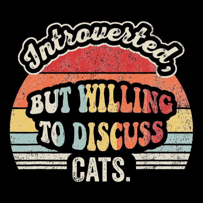 Introverted But Willing To Discuss Cats 16 in Basic Backpack