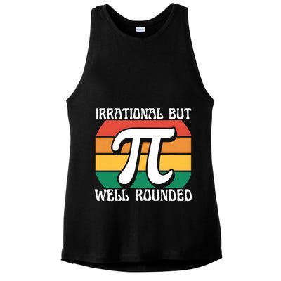 Irrational But Well Rounded Retro Pi Day Funny Math Equation Gift Ladies PosiCharge Tri-Blend Wicking Tank