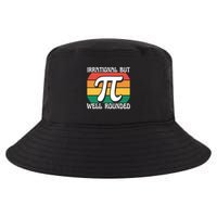 Irrational But Well Rounded Retro Pi Day Funny Math Equation Gift Cool Comfort Performance Bucket Hat