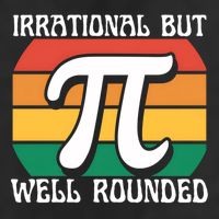Irrational But Well Rounded Retro Pi Day Funny Math Equation Gift Cool Comfort Performance Bucket Hat