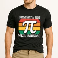 Irrational But Well Rounded Retro Pi Day Funny Math Equation Gift Performance Shirt
