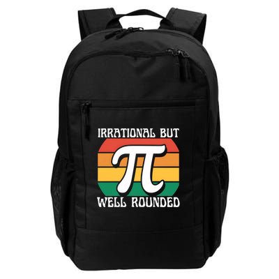 Irrational But Well Rounded Retro Pi Day Funny Math Equation Gift Backpack