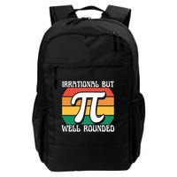Irrational But Well Rounded Retro Pi Day Funny Math Equation Gift Backpack