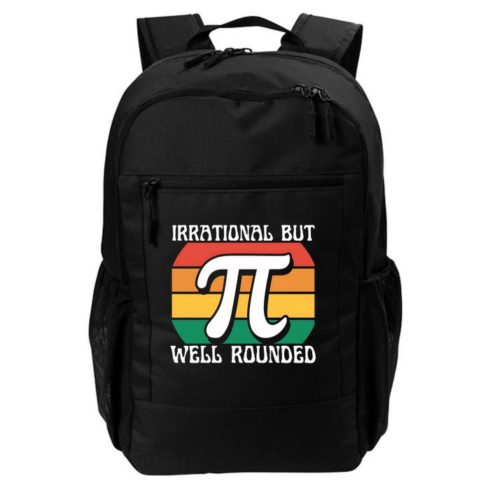 Irrational But Well Rounded Retro Pi Day Funny Math Equation Gift Backpack