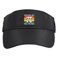 Irrational But Well Rounded Retro Pi Day Funny Math Equation Gift Adult Drive Performance Visor
