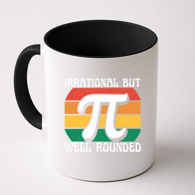 Irrational But Well Rounded Retro Pi Day Funny Math Equation Gift Mug