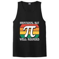 Irrational But Well Rounded Retro Pi Day Funny Math Equation Gift PosiCharge Competitor Tank