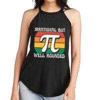 Irrational But Well Rounded Retro Pi Day Funny Math Equation Gift Women's Perfect Tri Rocker Tank
