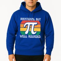 Irrational But Well Rounded Retro Pi Day Funny Math Equation Gift Hoodie