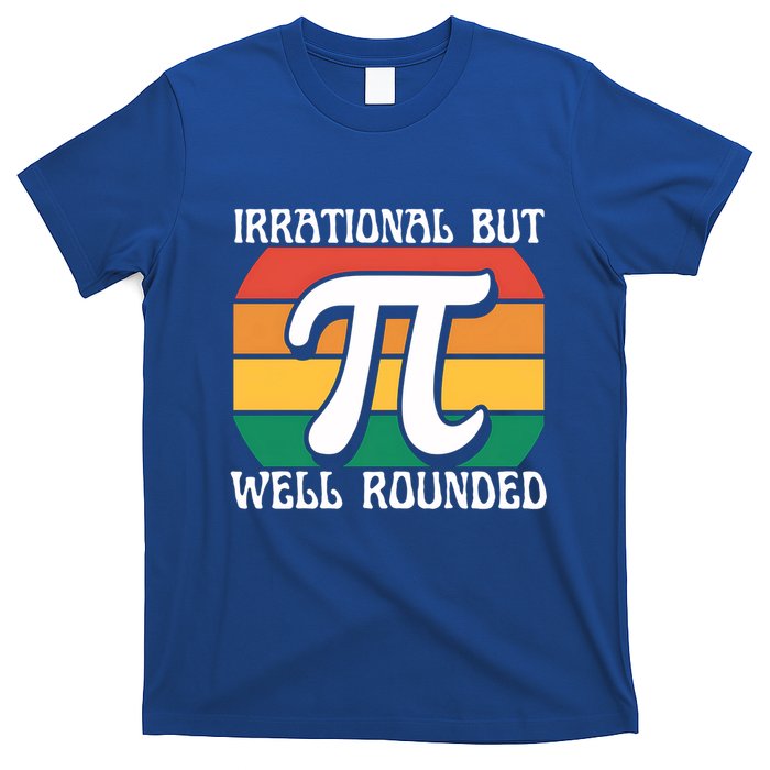 Irrational But Well Rounded Retro Pi Day Funny Math Equation Gift T-Shirt