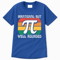 Irrational But Well Rounded Retro Pi Day Funny Math Equation Gift Tall T-Shirt
