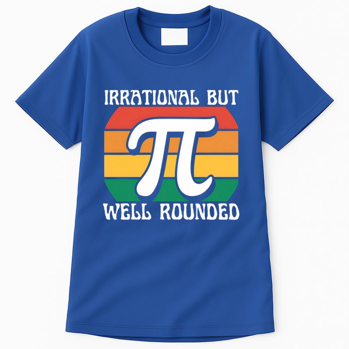 Irrational But Well Rounded Retro Pi Day Funny Math Equation Gift Tall T-Shirt