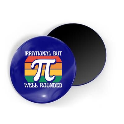 Irrational But Well Rounded Retro Pi Day Funny Math Equation Gift Magnet