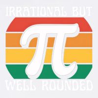 Irrational But Well Rounded Retro Pi Day Funny Math Equation Gift Garment-Dyed Sweatshirt