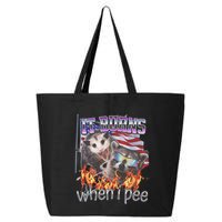 It Burns When I Pee Possum Raccoon Funny 25L Jumbo Tote