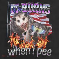It Burns When I Pee Possum Raccoon Funny 25L Jumbo Tote