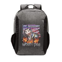 It Burns When I Pee Possum Raccoon Funny Vector Backpack